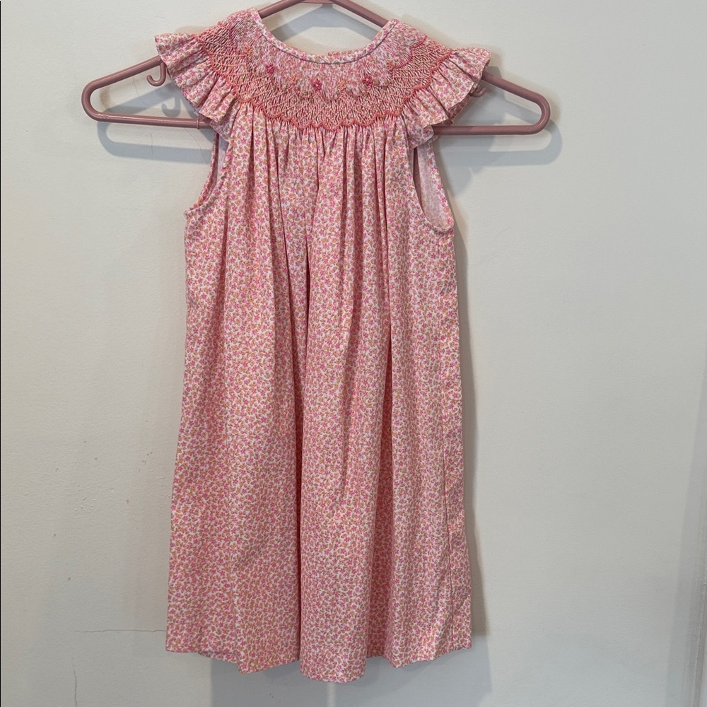 Luli & Me Pink Floral Kids Dress